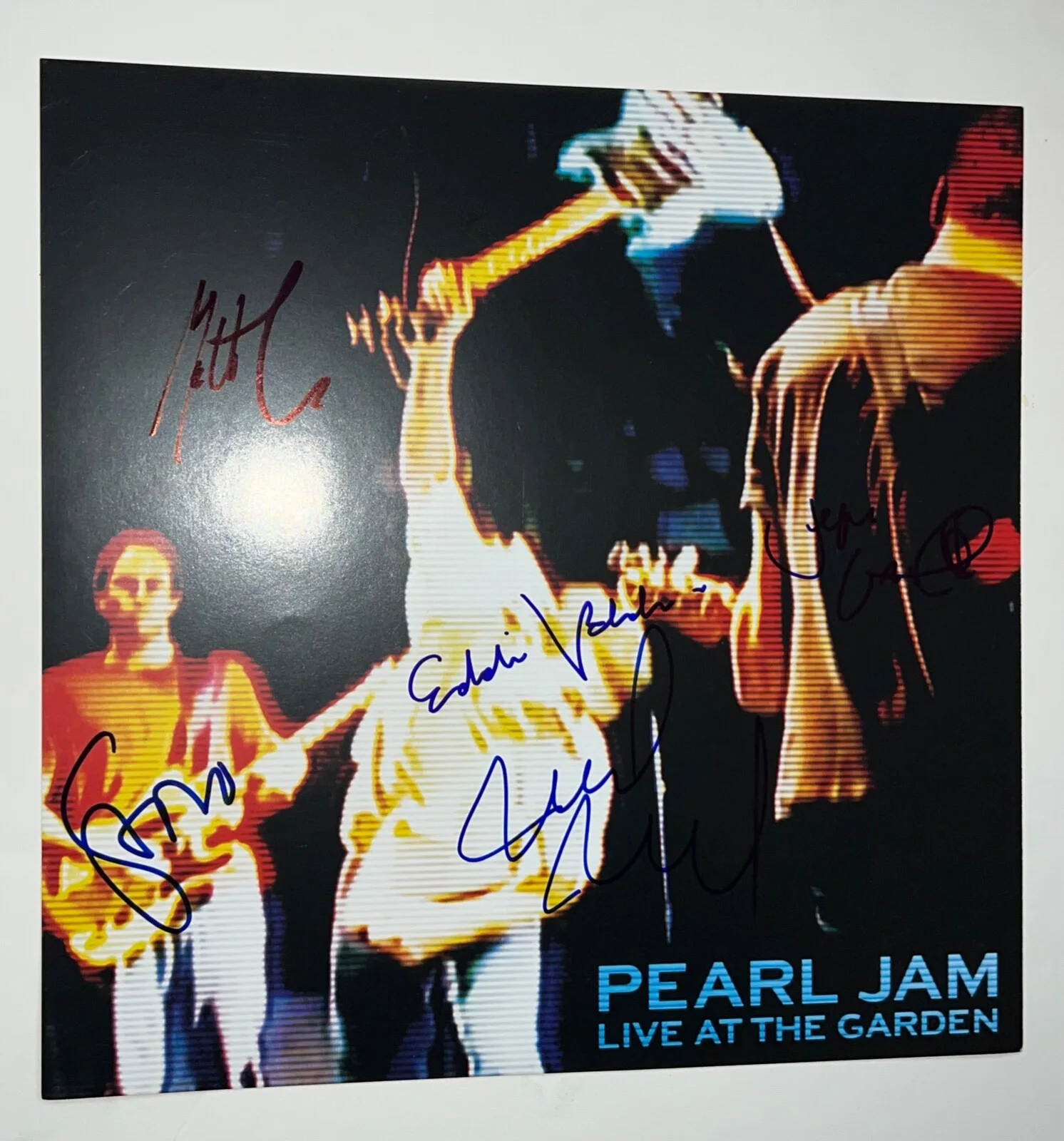 Pearl Jam Vintage SIGNED 12x12 flat Eddie Vedder Stone Jeff Mike Matt PROOF ACOA, изображение 5