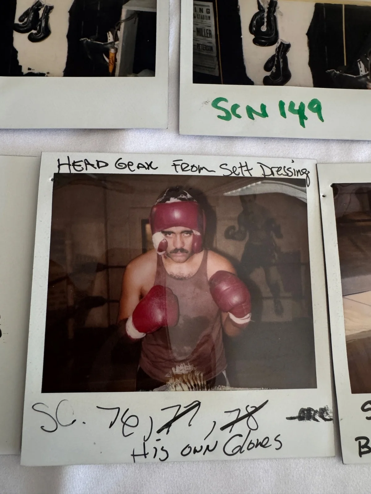 ROCKY V (1990) PROP MASTER CONTINUITY POLAROIDS LOT KENT JOHNSON STALLONE ESTATE, изображение 5