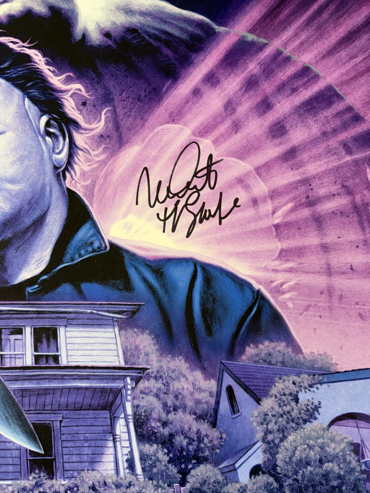 Nick Castle, John Carpenter — John Carpenter & Nick Castle signed 24x36 Art Print Variant LE Halloween 45 JSA, image 3