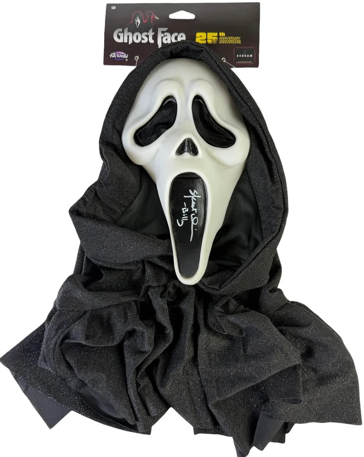 Skeet Ulrich — Skeet Ulrich signed Mask 25th Anniversary Billy Loomis Ghostface Scream Beckett
