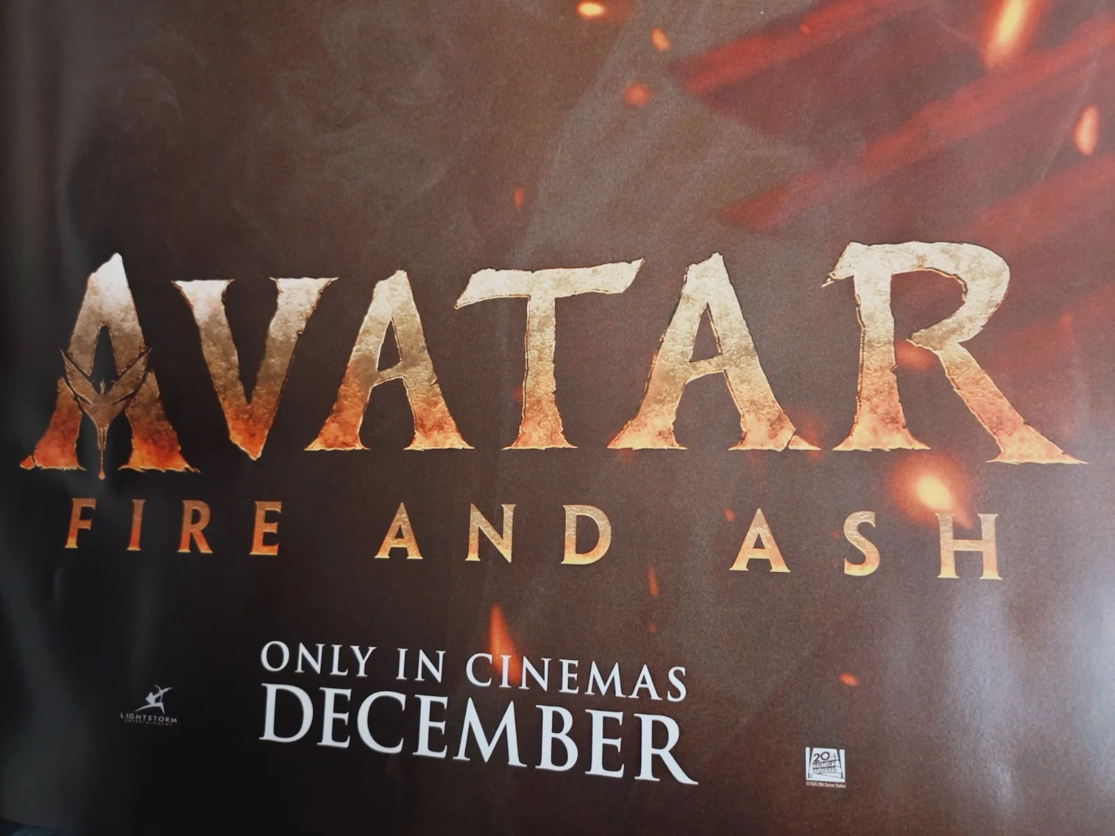 Avatar: Fire and Ash UK Quad Cinema Poster New + Tube Varang Oona Chaplin, изображение 3