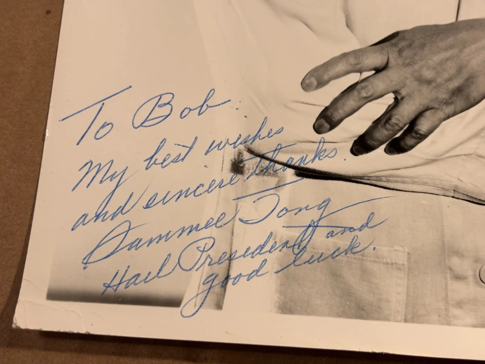 Sammee Tong Extremely Rare Very Early Autographed 8/10 Photo 50s Bachelor Father, изображение 5