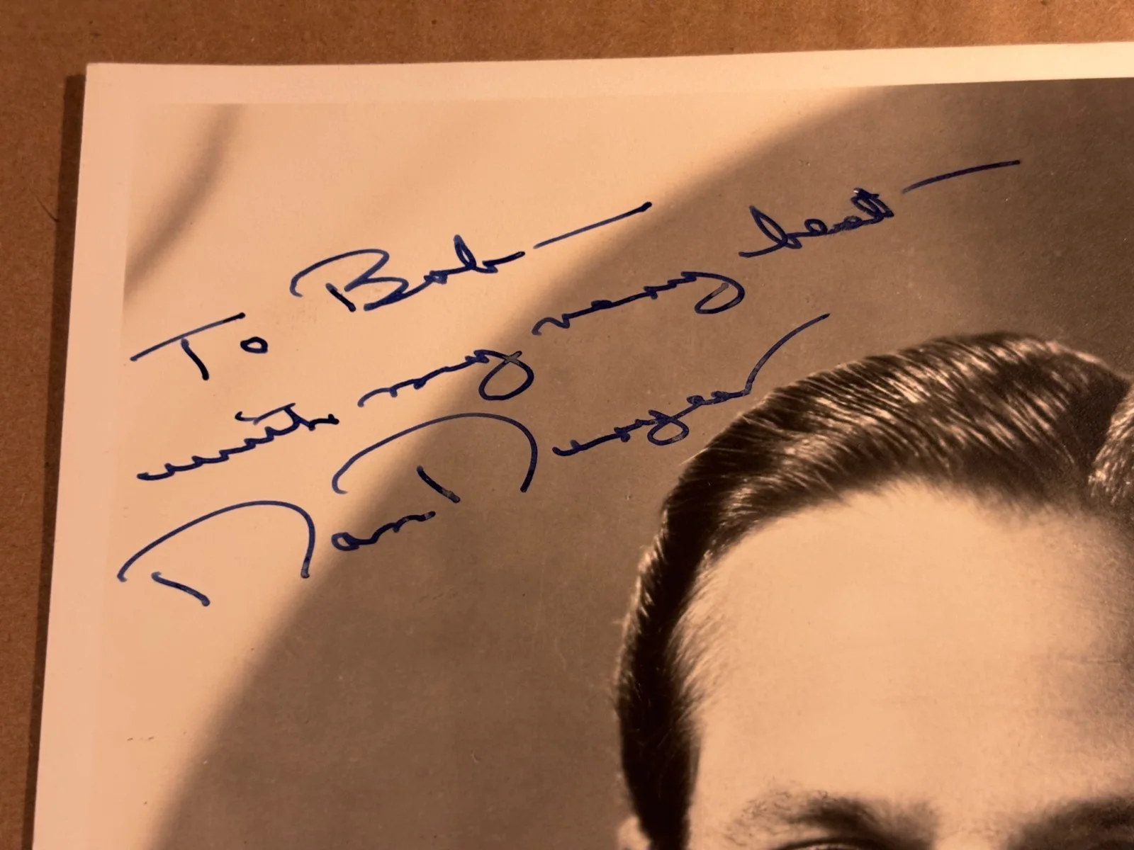 Dan Duryea Rare Very Early Autographed 8/10 Photo 40s Scarlet Street Litle Foxes, изображение 5