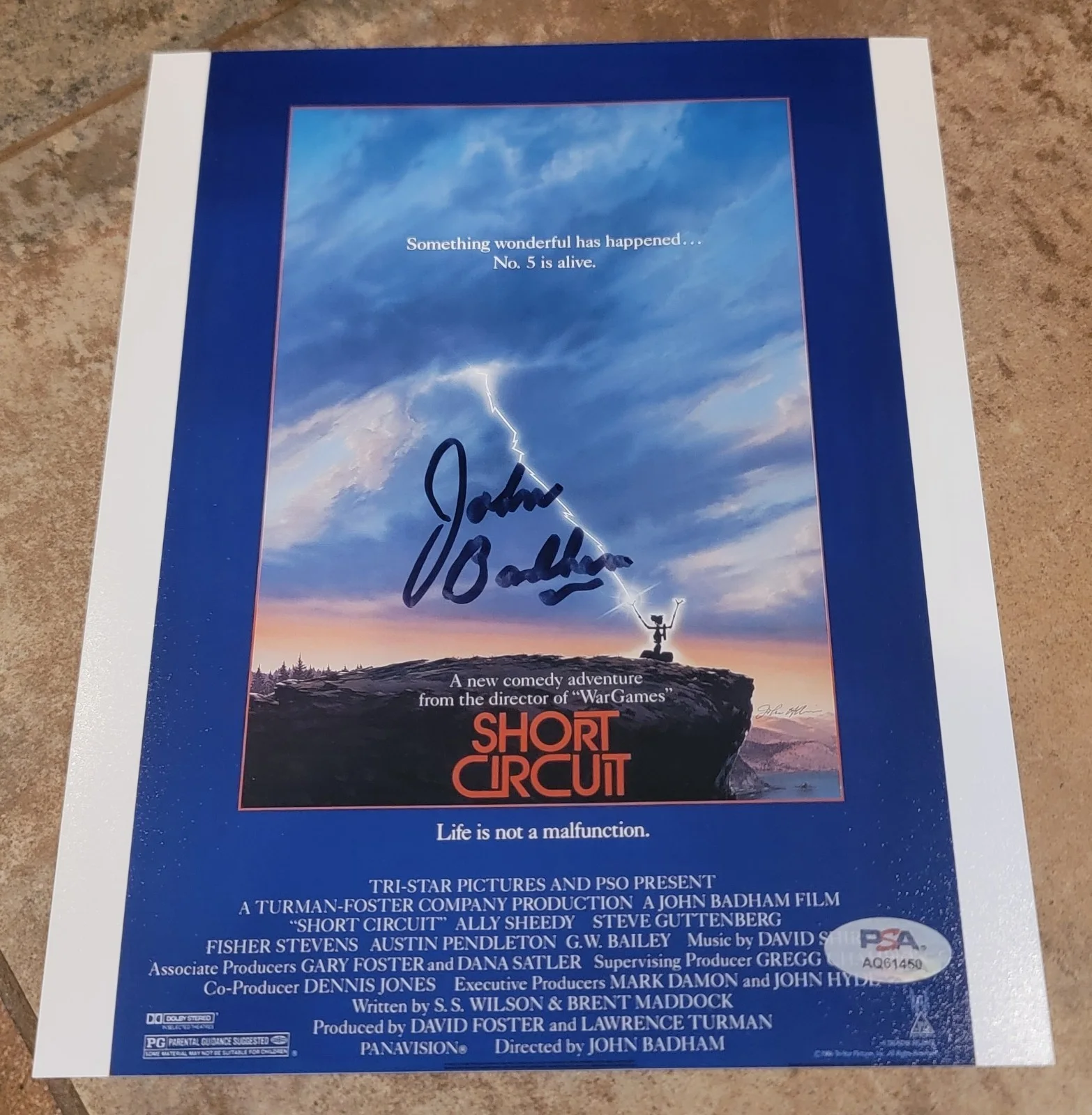 John Badham — John Badham signed 8x10 photo autograph PSA DNA director Short Circuit