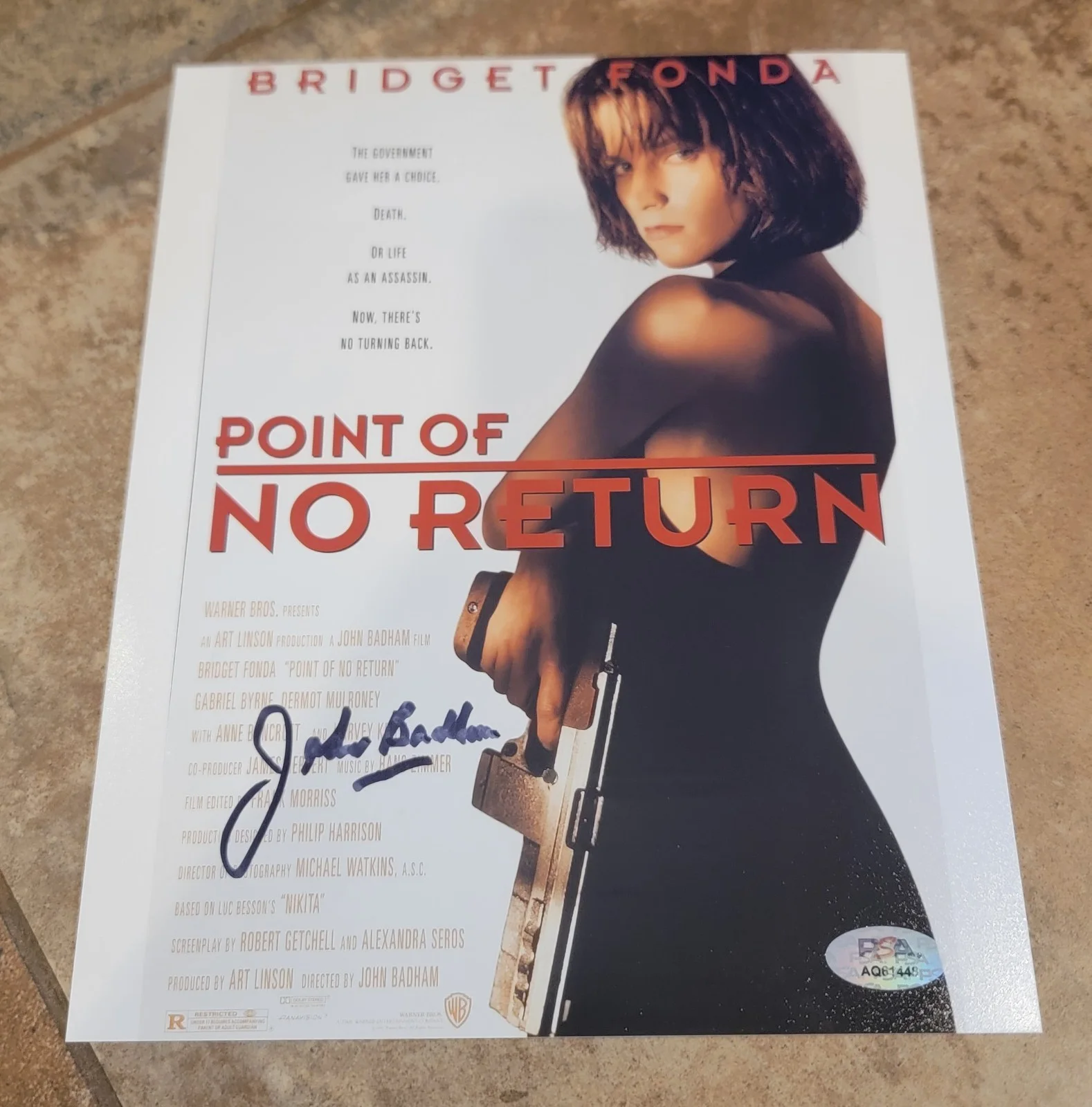 John Badham — John Badham signed 8x10 photo autograph PSA DNA director Point of No Return
