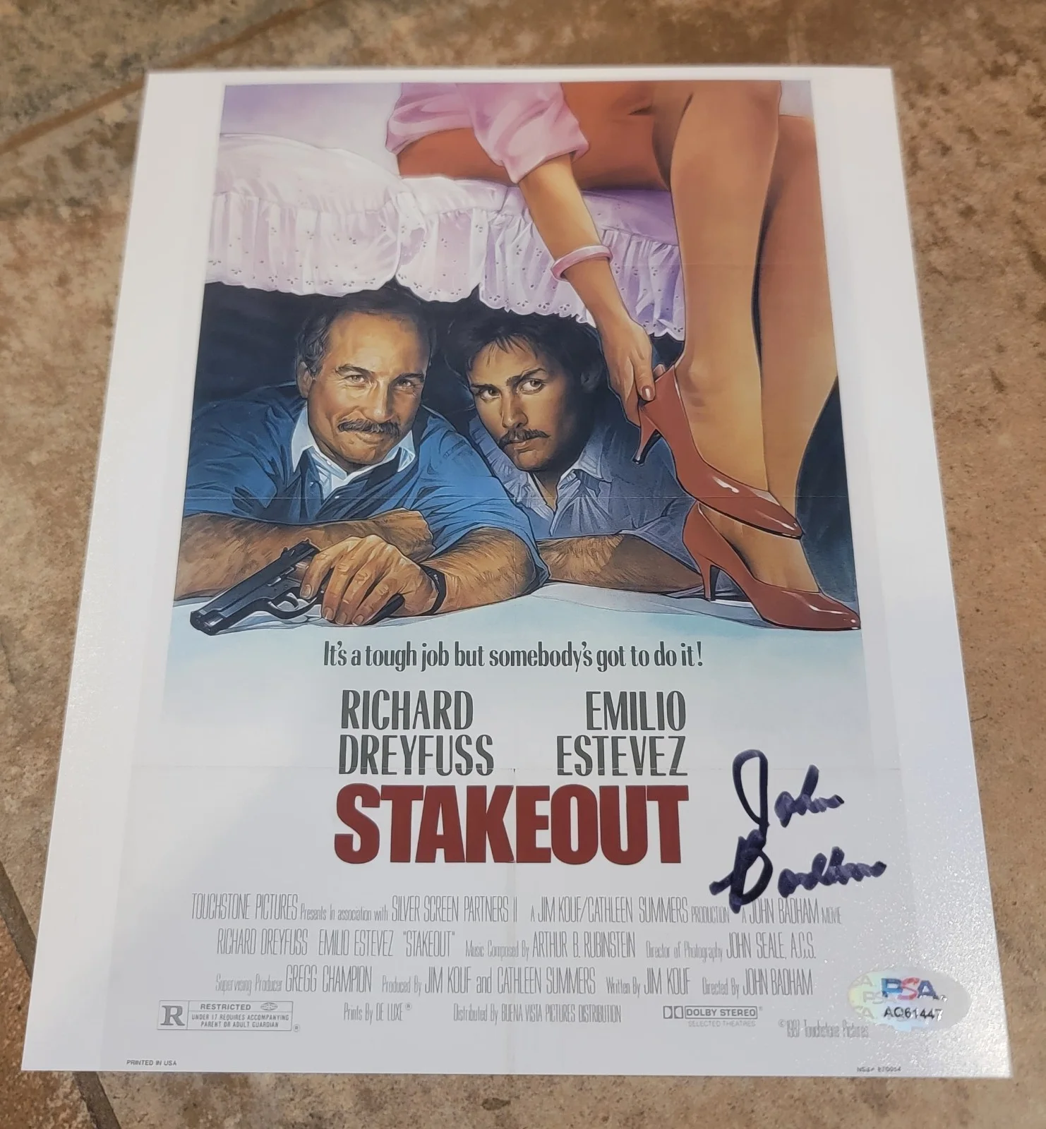 John Badham — John Badham signed 8x10 photo autograph PSA DNA director Stakeout