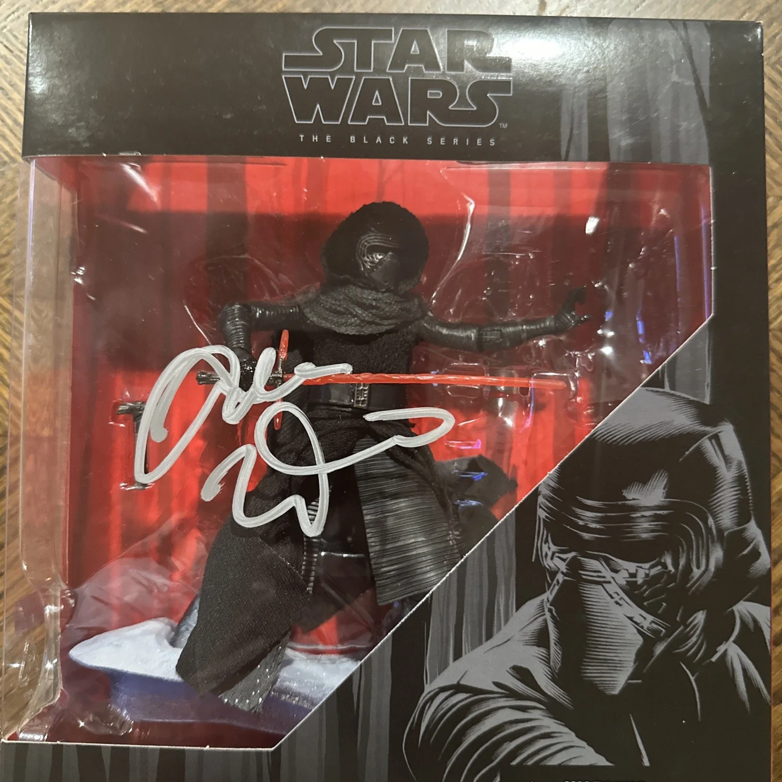 Adam Driver — Kylo Ren Adam Driver Autograph STAR WARS Black Series SIGNED Autograph CA COA