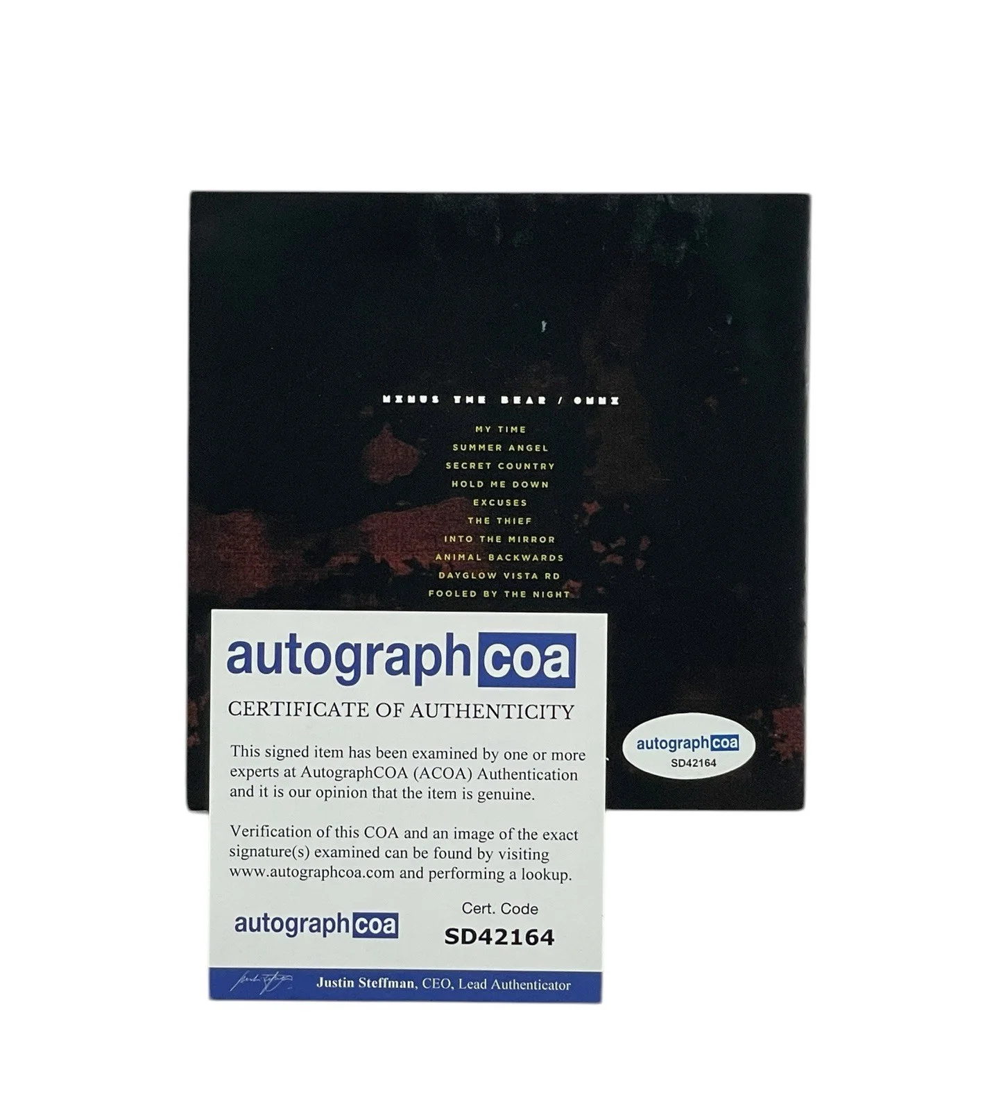 Minus the Bear Autographed Signed Omni CD Sealed Mexican Import Bonus Track ACOA, image 3