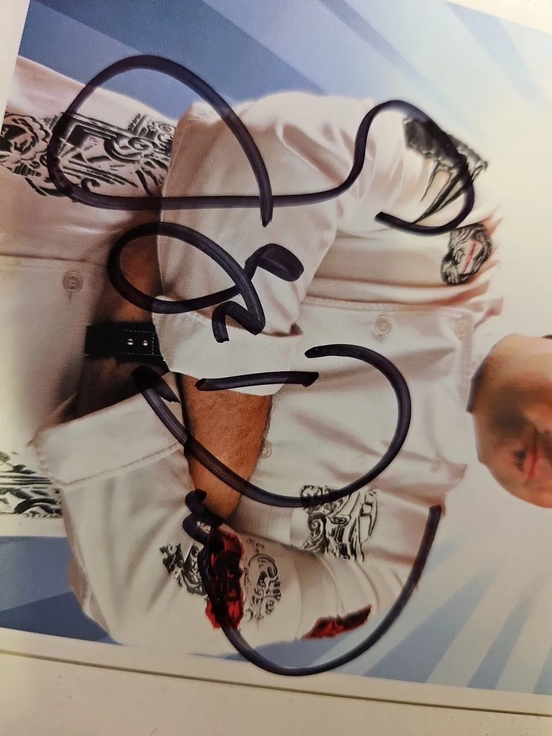 George Duran Autograph Photo Chef Signed 4x6, image 2