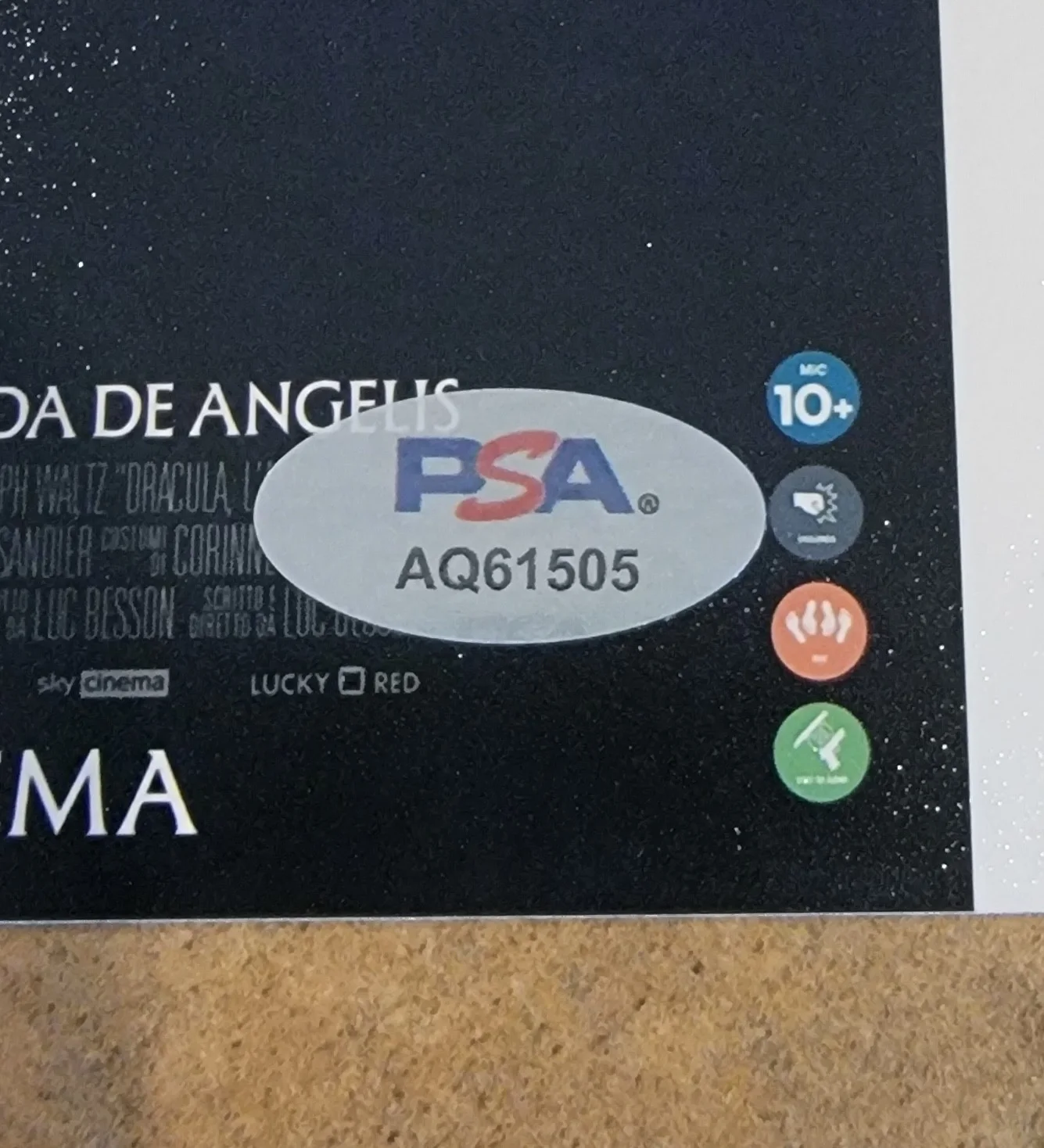 Caleb Landry Jones, Luc Besson — Caleb Landry Jones Luc Besson signed 8x10 photo autograph PSA DNA cast Dracula, image 2