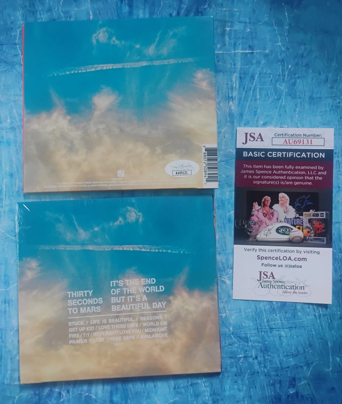 30 Seconds To Mars CD Hand Signed Autograph JSA COA Jared Leto NO US TARIFFS, image 5