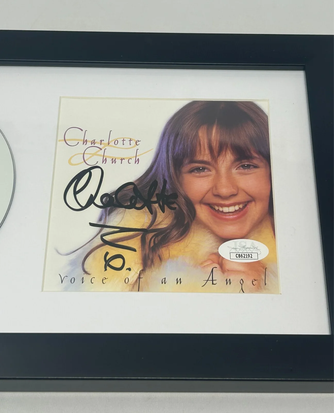 Charlotte Church signed Voice of an Angel Framed CD Cover JSA COA, изображение 2