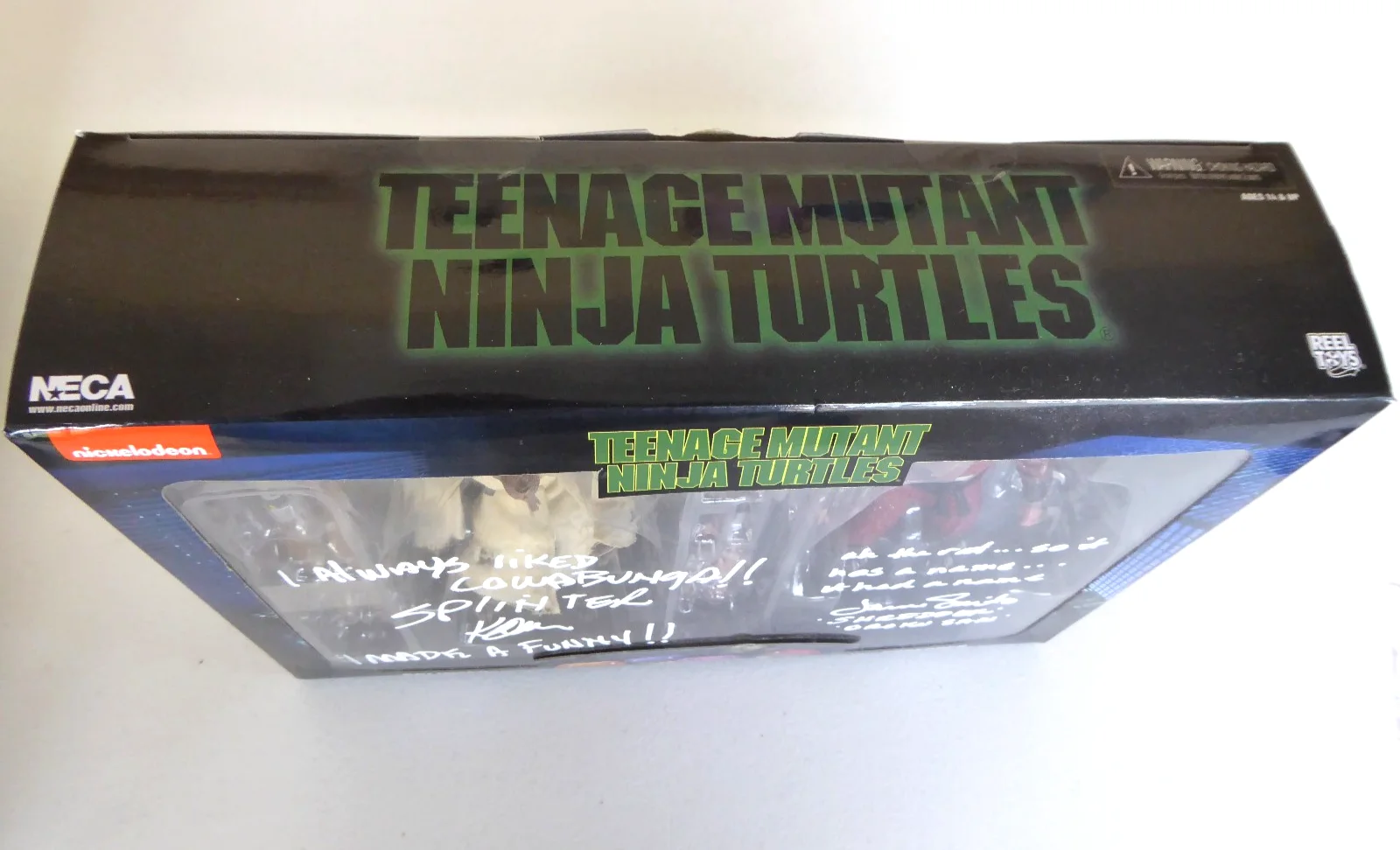 James Saito & Kevin Clash Signed NECA Figure, 1990 TMNT, Ninja Turtles, JSA COA, image 3