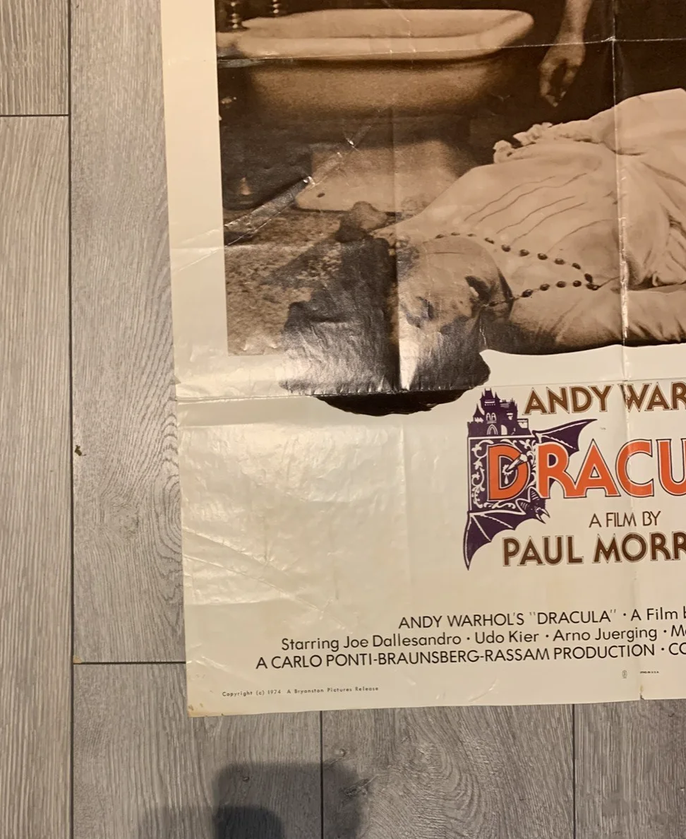 ANDY WARHOLS DRACULA AKA BLOOD FOR DRACULA ORIG US 1 ST UDO KIER JOE DALLESANDRO, изображение 3