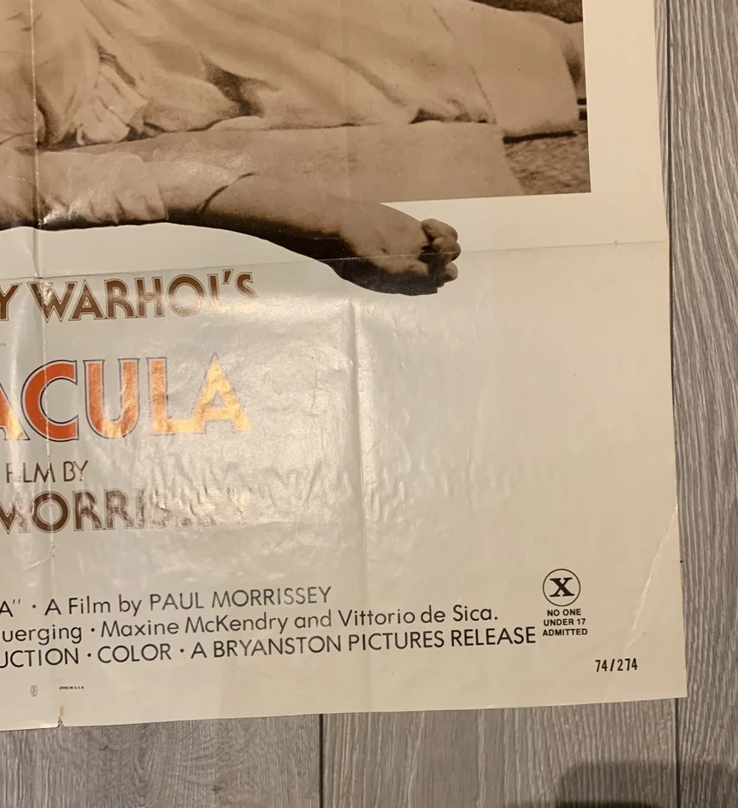 ANDY WARHOLS DRACULA AKA BLOOD FOR DRACULA ORIG US 1 ST UDO KIER JOE DALLESANDRO, изображение 5