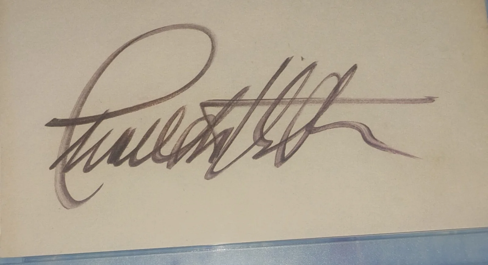 Charlton Heston Hand Signed Autograph Index Card PSA COA Slabbed NO US TARIFFS, image 3