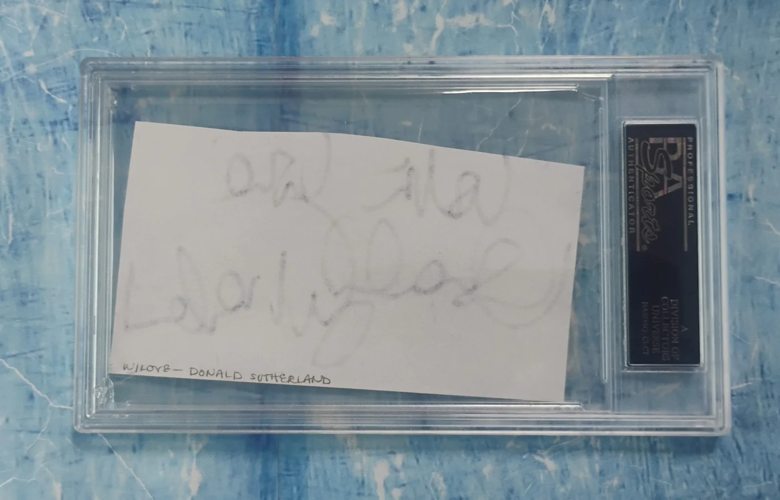 Donald Sutherland Hand Signed Autograph PSA COA Slabbed NO US TARIFFS, image 4