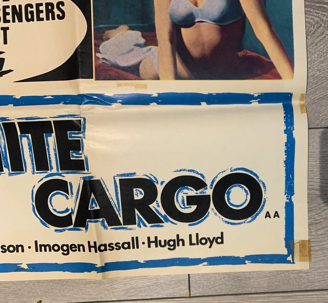 THE STEWARDESSES/WHITE CARGO 1969 DOUBLE BILL ORIGINAL UK QUAD CHRISTINA HART, изображение 5