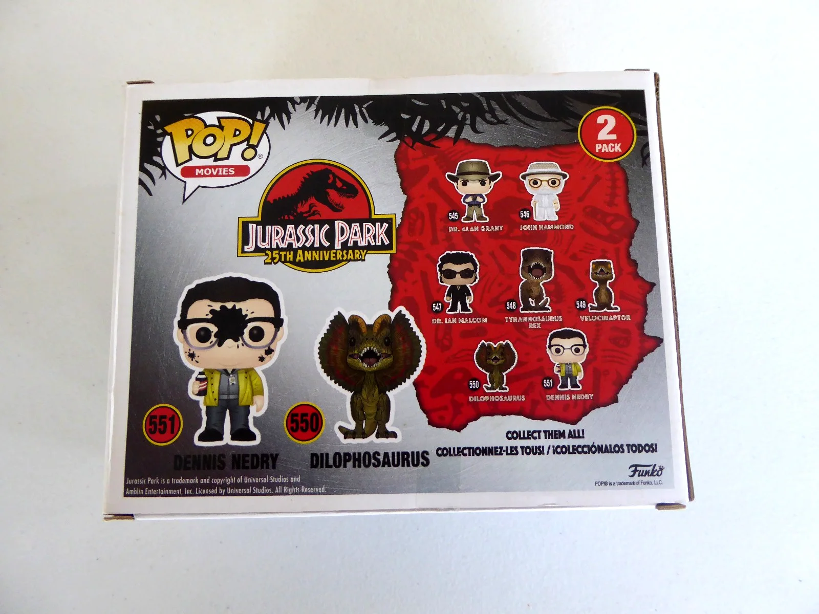 Wayne Knight Signed Dennis Nedry & Dilophosaurus Funko, Jurassic Park, JSA COA, изображение 5