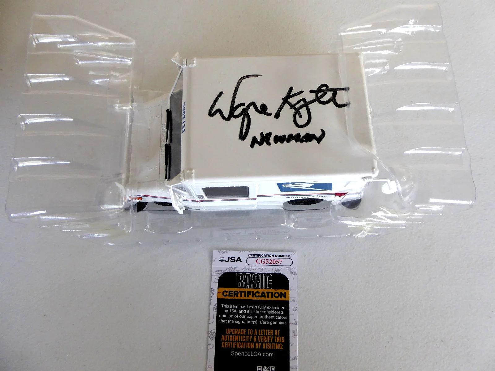 Wayne Knight Signed Post Office Mail Truck 1:24 Auto, Seinfeld, Newman, JSA COA, image 2