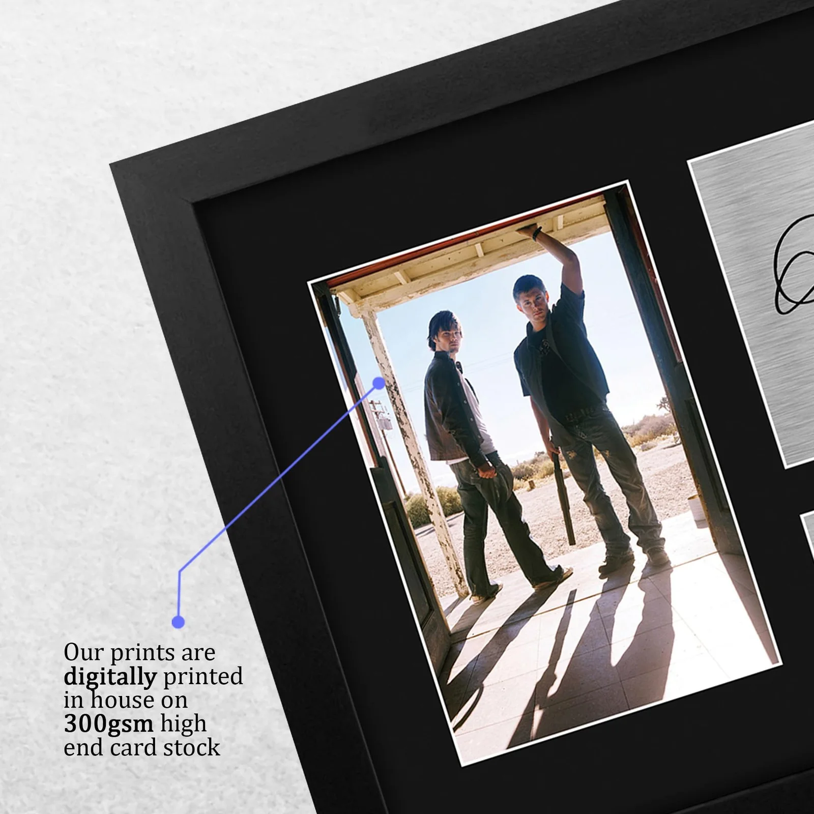 Jared Padalecki & Jensen Ackles Supernatural Framed Gifts Printed Signed, image 4