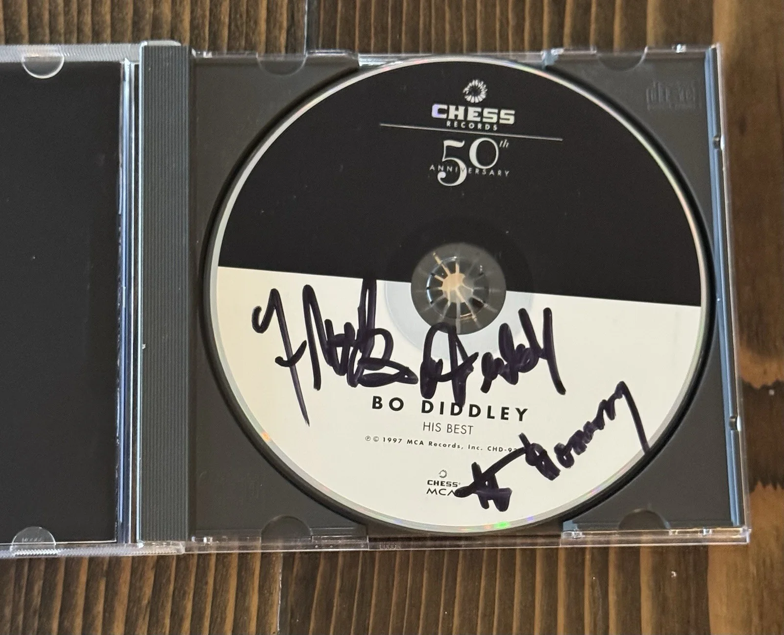 Bo Diddley SIGNED CD Chess 50th Anniversary Collection, image 3