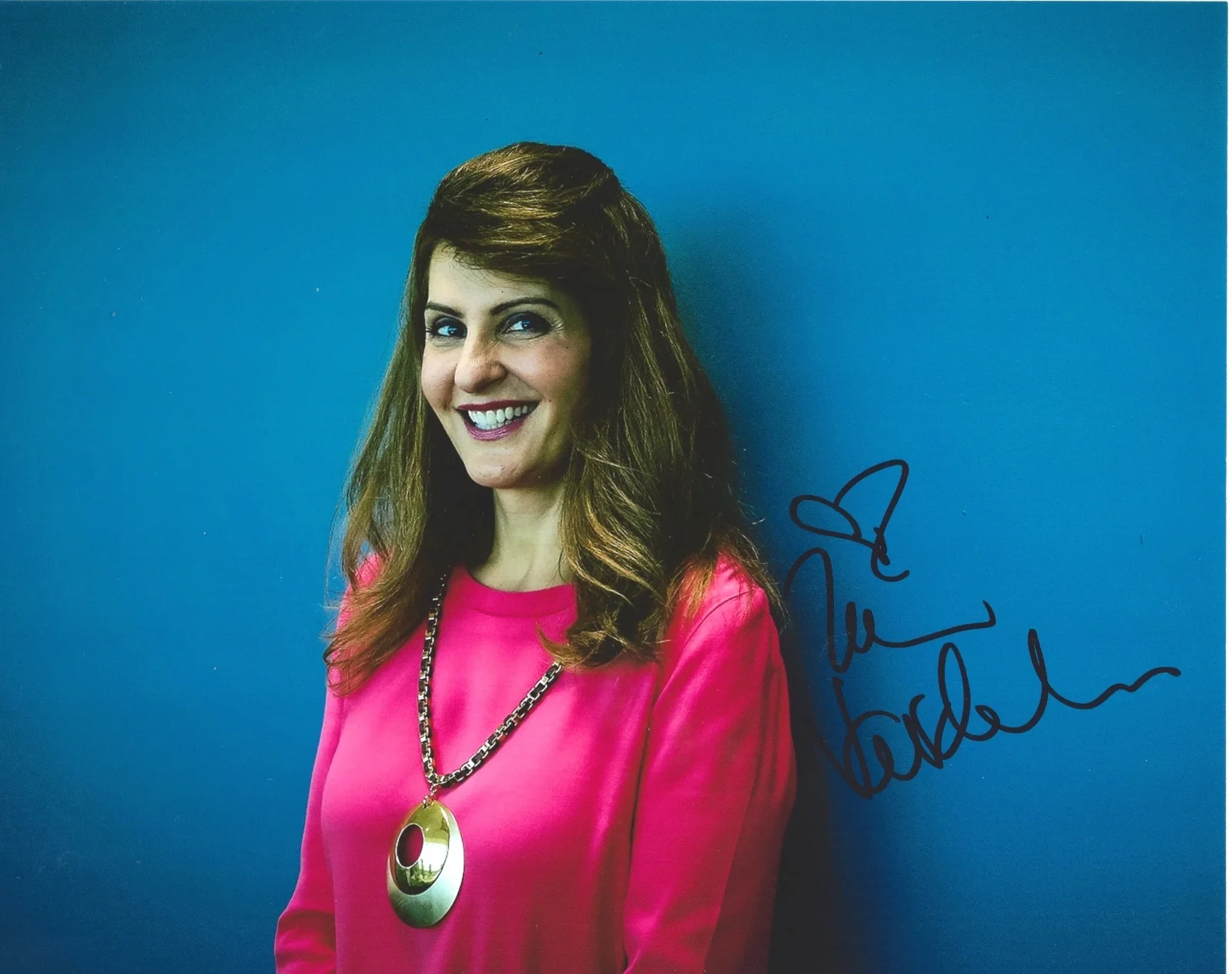 Nia Vardalos — Nia Vardalos signed 8x10 Photo - Proof - My Big Fat Greek Wedding