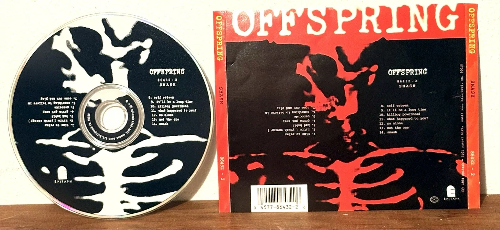 THE OFFSPRING Dexter Holland SIGNED Smash CD JSA COA, image 3