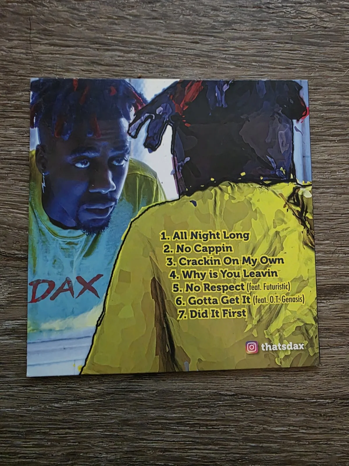 Dax - It's Different Now CD Signed Autograped Hip Hop Rap, image 3