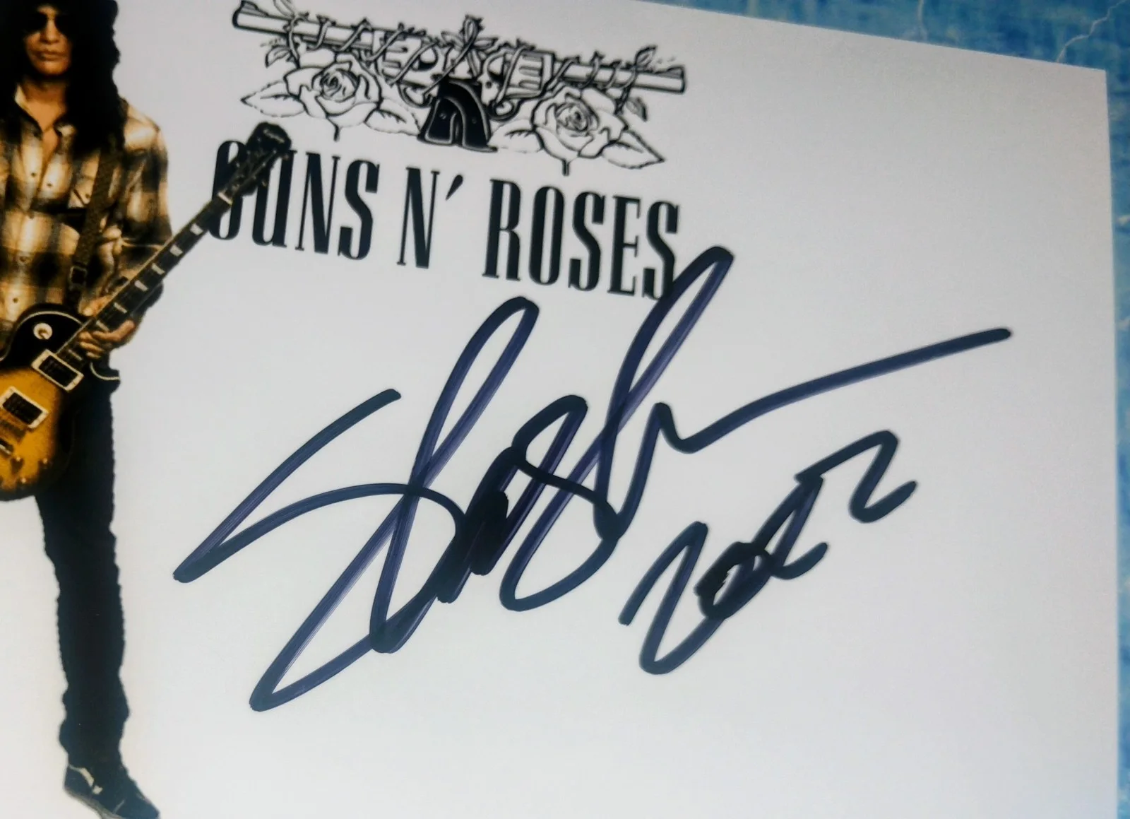 Slash Hand Signed Autograph 4x6 Photo COA Guns N Roses NO US TARIFFS, изображение 3