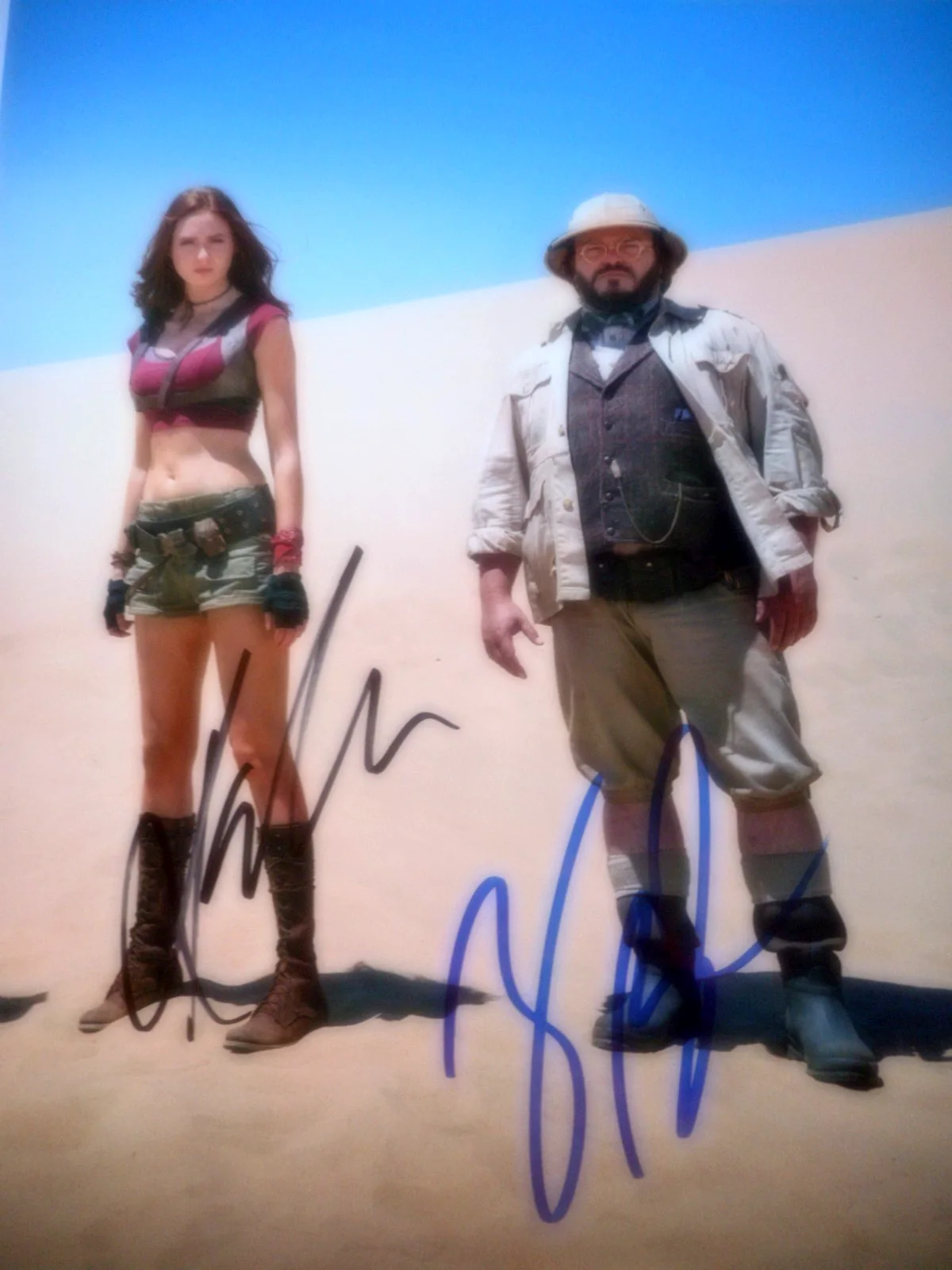 Jack Black, Karen Gillan — Karen Gillan & Jack Black autographed Jumanji 8x10 Photo COA & Holo, изображение 3