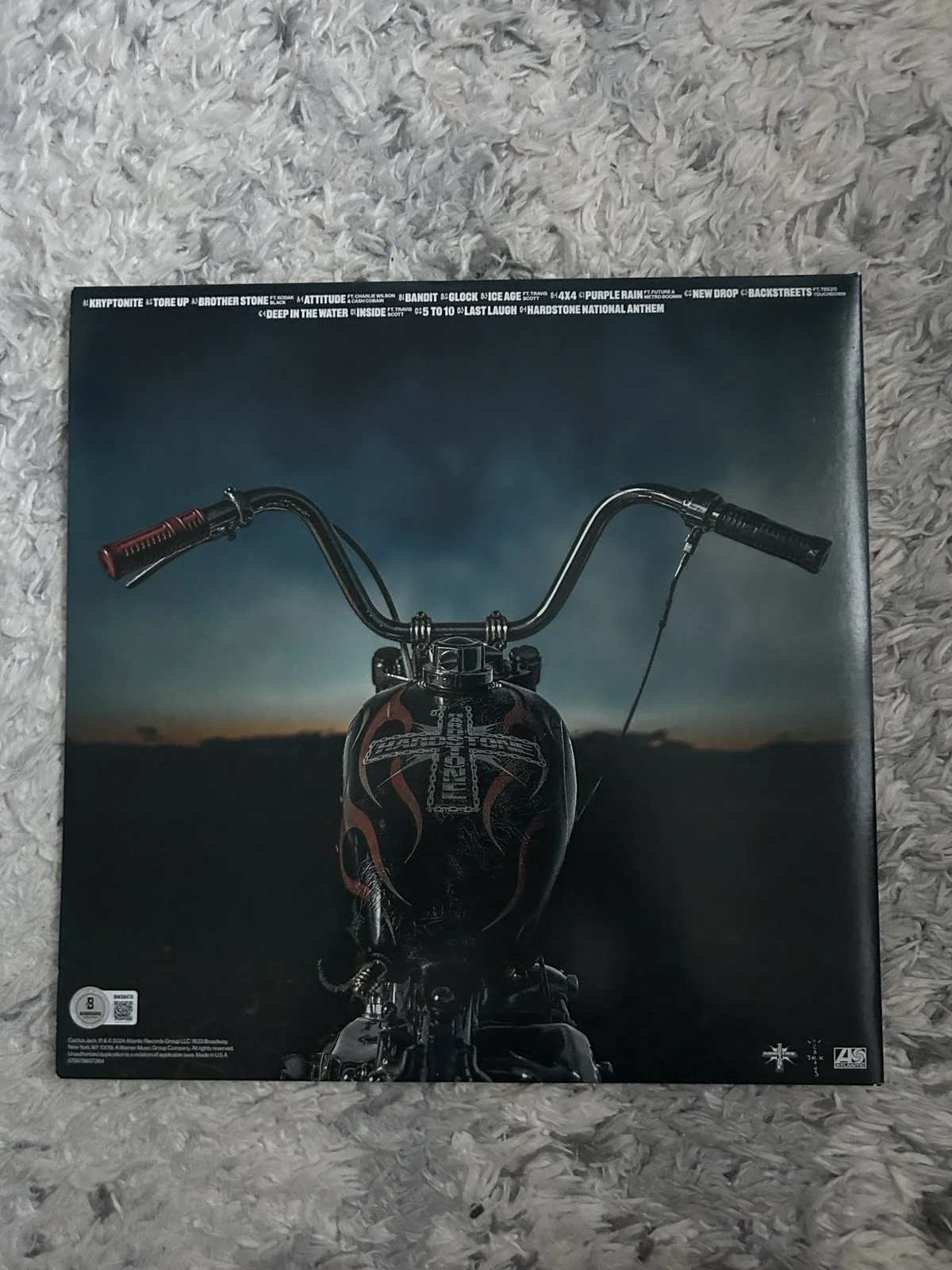 DON TOLIVER signed autographed (HARDSTONE PSYCO) Album Vinyl Beckett COA, image 4