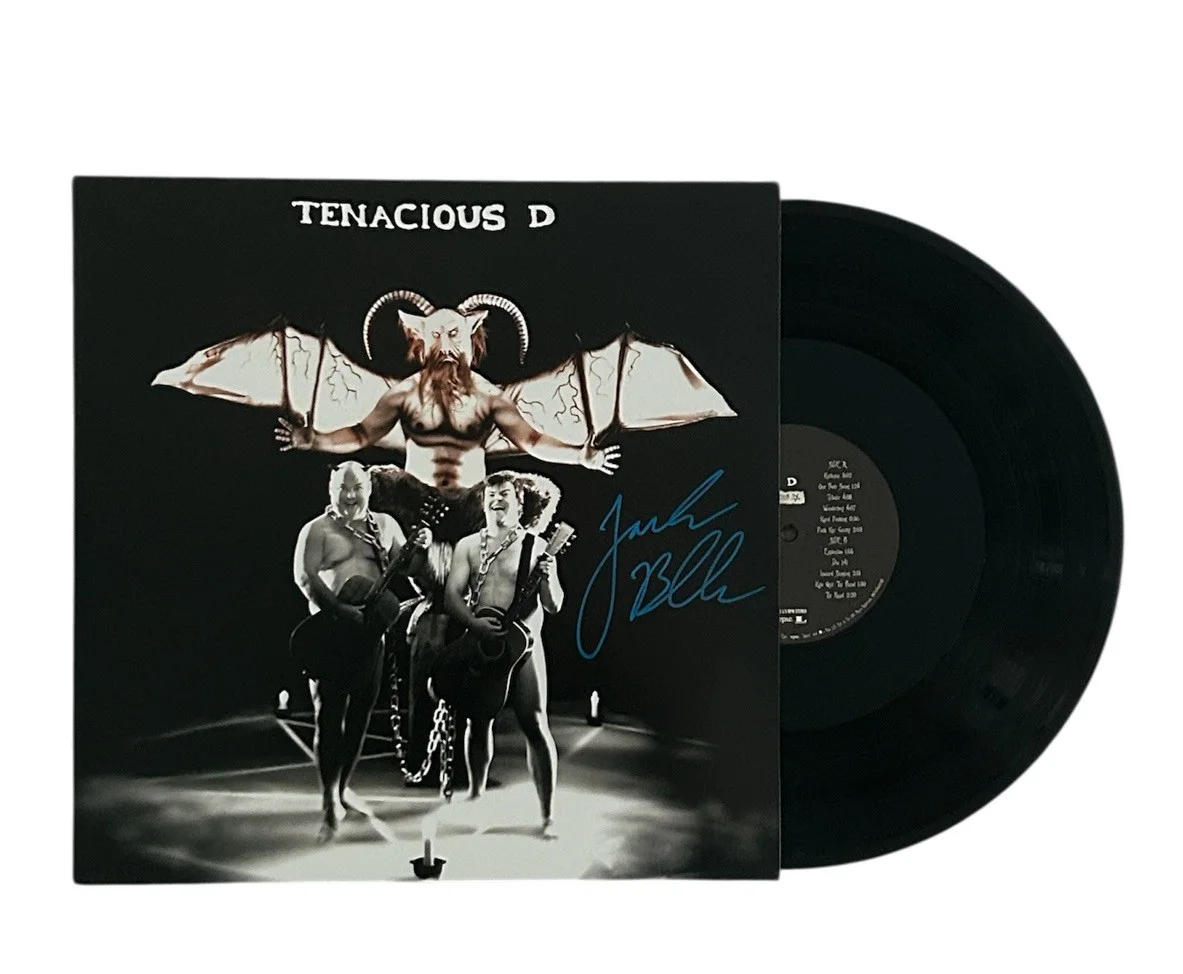 Jack Black TENACIOUS D Vinyl LP Signed Autographed Rare Beckett COA, image 2