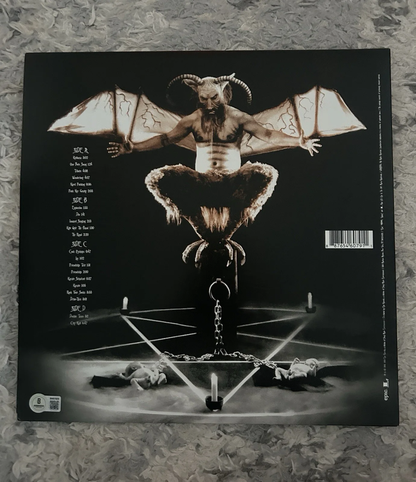 Jack Black TENACIOUS D Vinyl LP Signed Autographed Rare Beckett COA, image 4