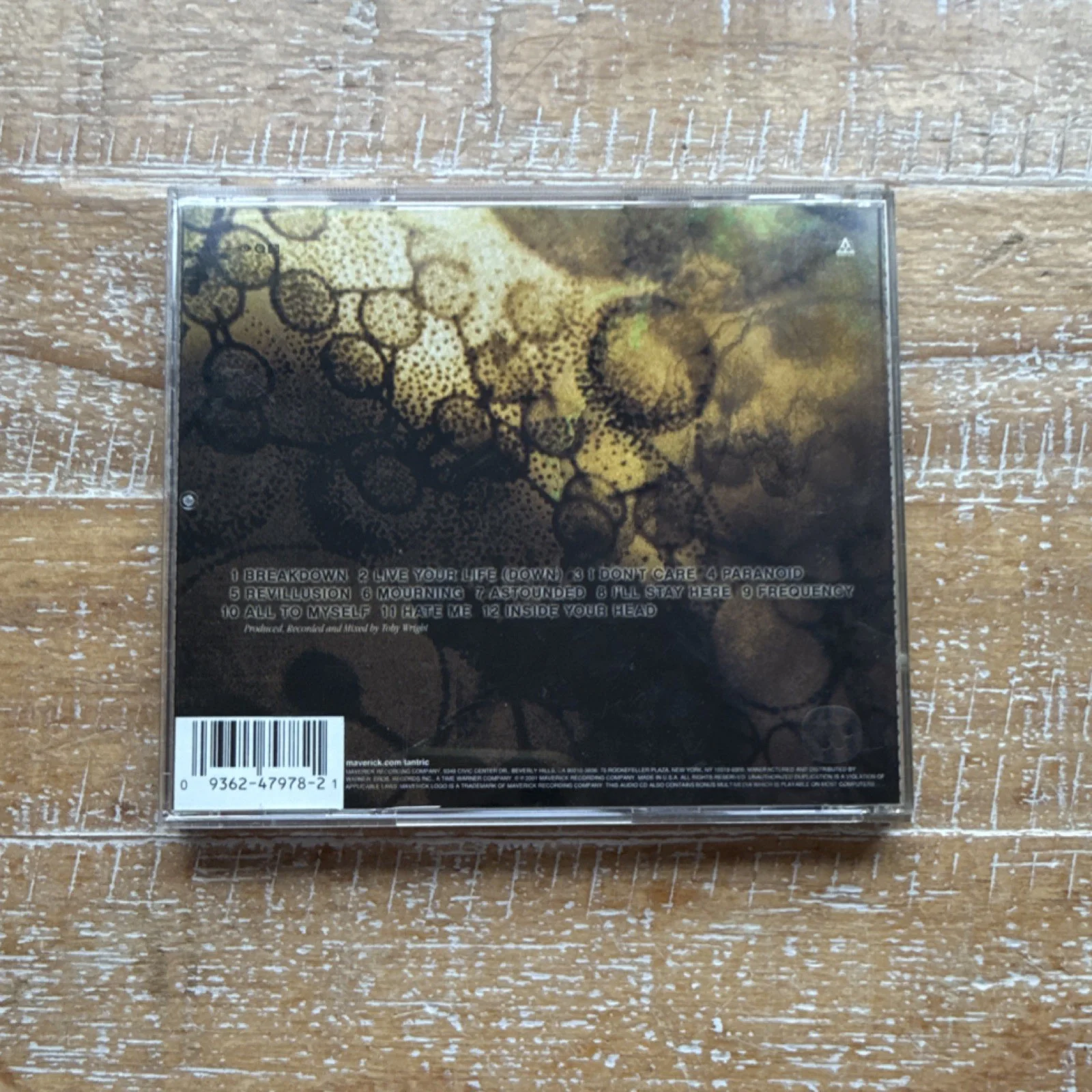 Tantric: Self-Titled CD & Booklet - Signed Insert, image 2
