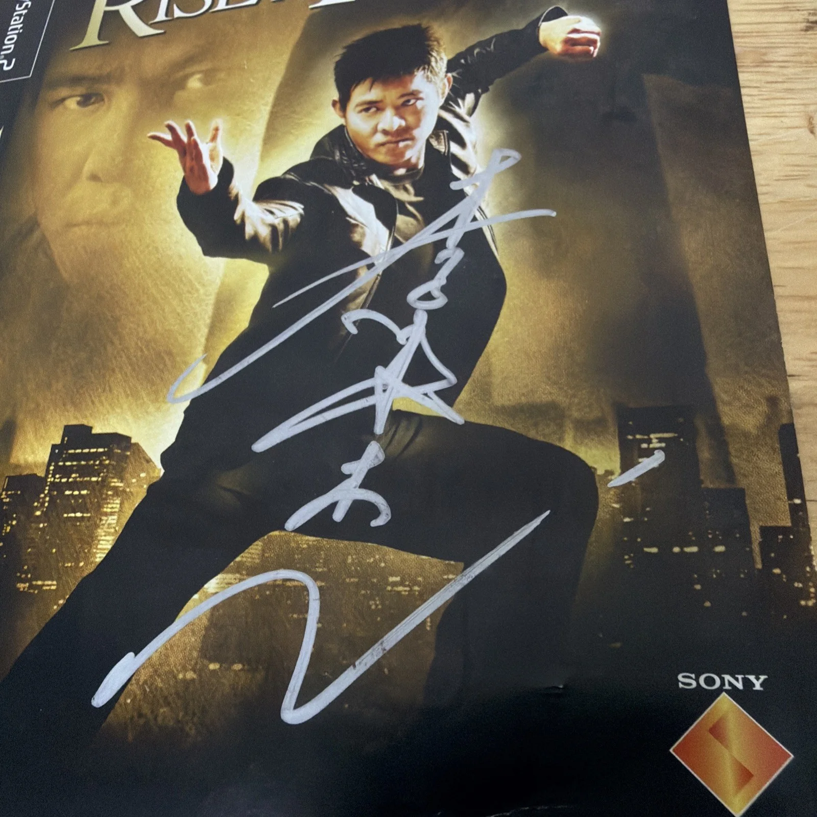 Jet Li — Jet Li Authentic Autograph *RARE* Rise to Honor Sony PlayStation Game, image 5