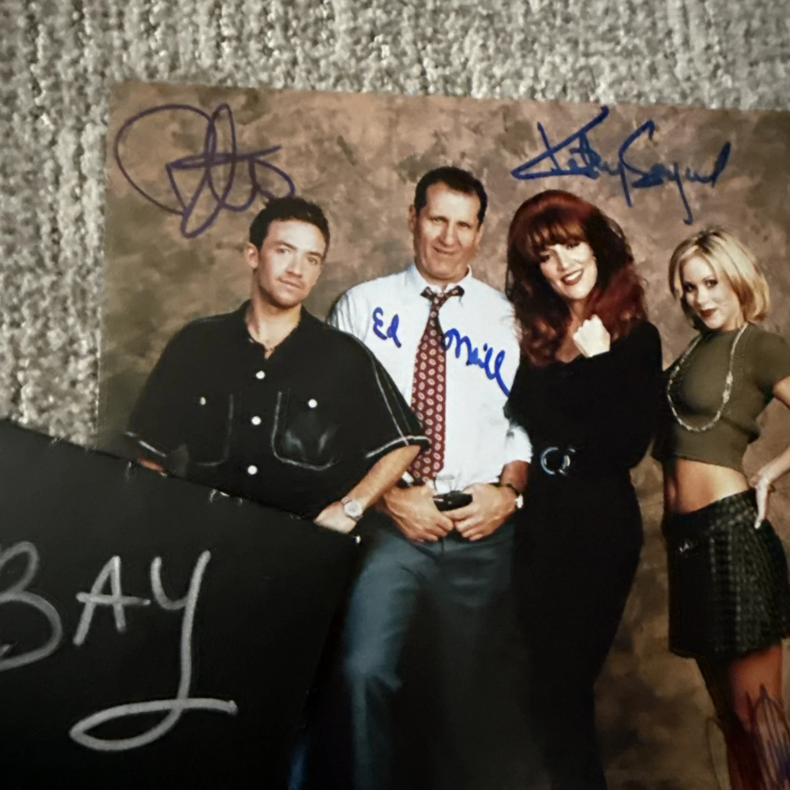 Cristina Applegate Katey Sagal Ed O’Neill David Faustino SIGNED PSA Married Cast, image 5
