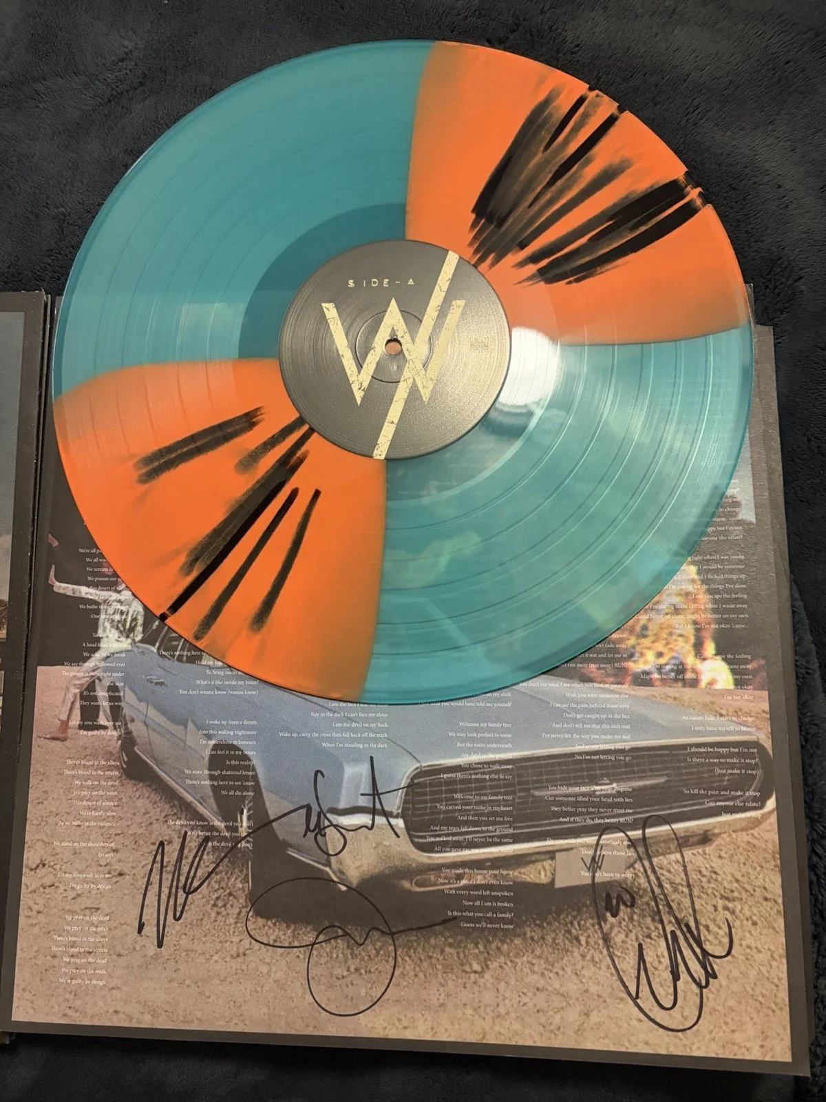Sleeping With Sirens Complete Collapse Signed Colored Vinyl Record Original, изображение 2