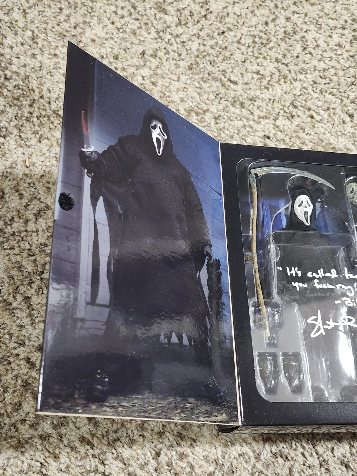 Skeet Ulrich "Billy" Signed Autographed Neca Ghostface Scream 7" Action Figure, изображение 3
