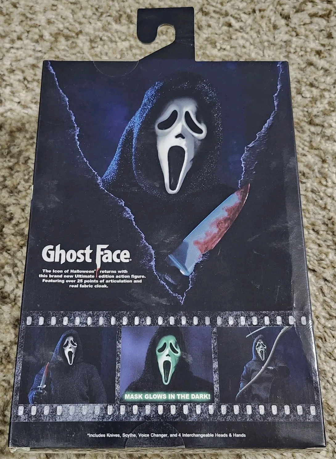 Skeet Ulrich "Billy" Signed Autographed Neca Ghostface Scream 7" Action Figure, изображение 5