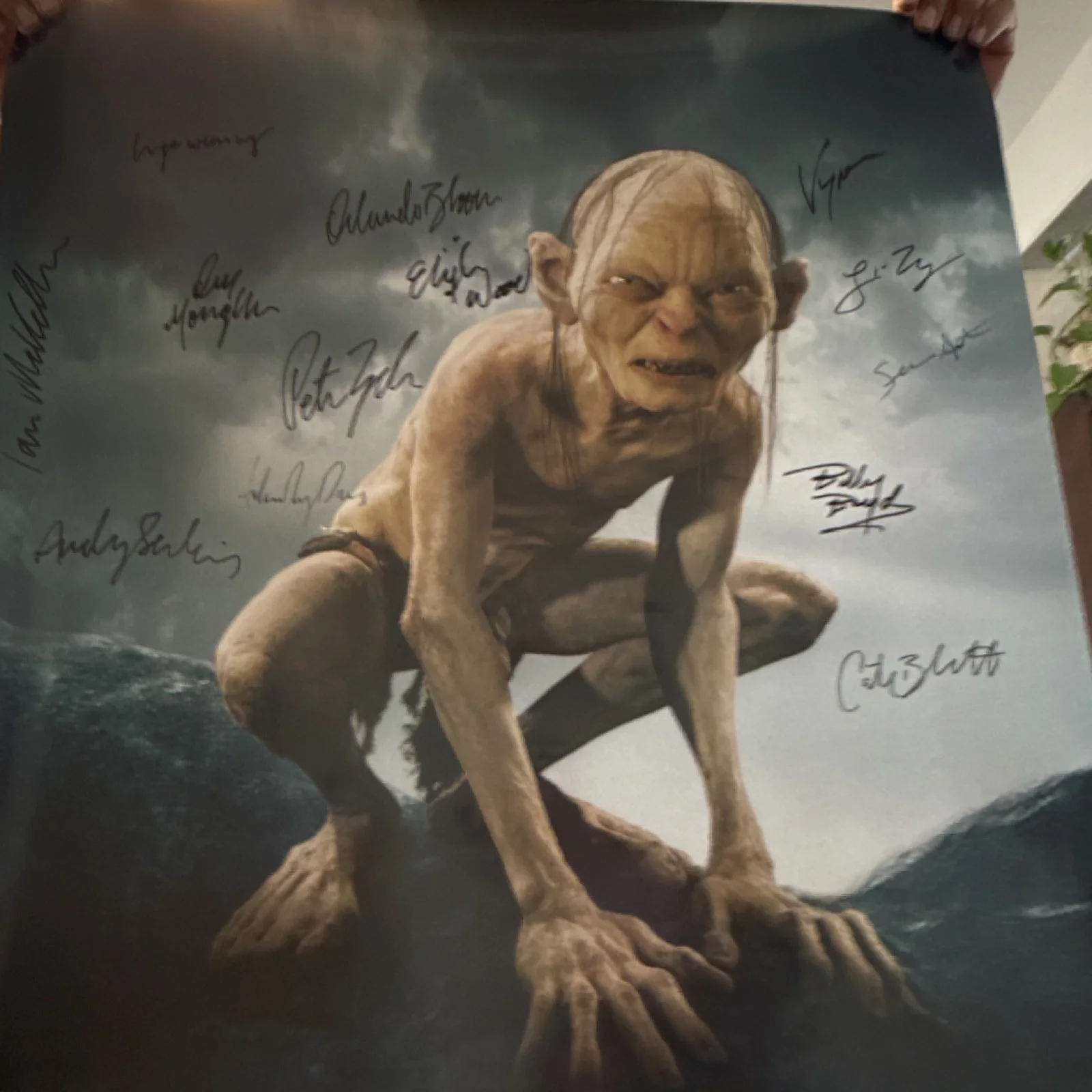 Sean Astin, Cate Blanchett, Orlando Bloom, Billy Boyd, Peter Jack — The Lord of the Rings: Return of the King Original Signed Poster Astin Blanchett