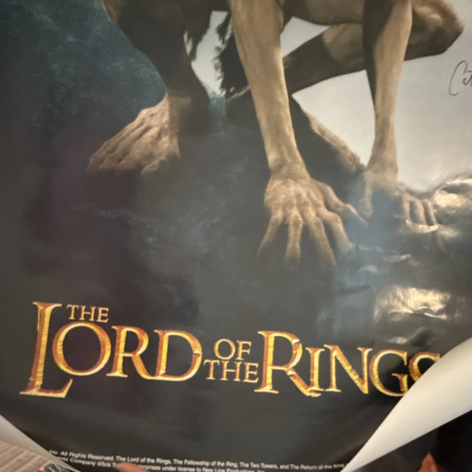Sean Astin, Cate Blanchett, Orlando Bloom, Billy Boyd, Peter Jack — The Lord of the Rings: Return of the King Original Signed Poster Astin Blanchett, изображение 2