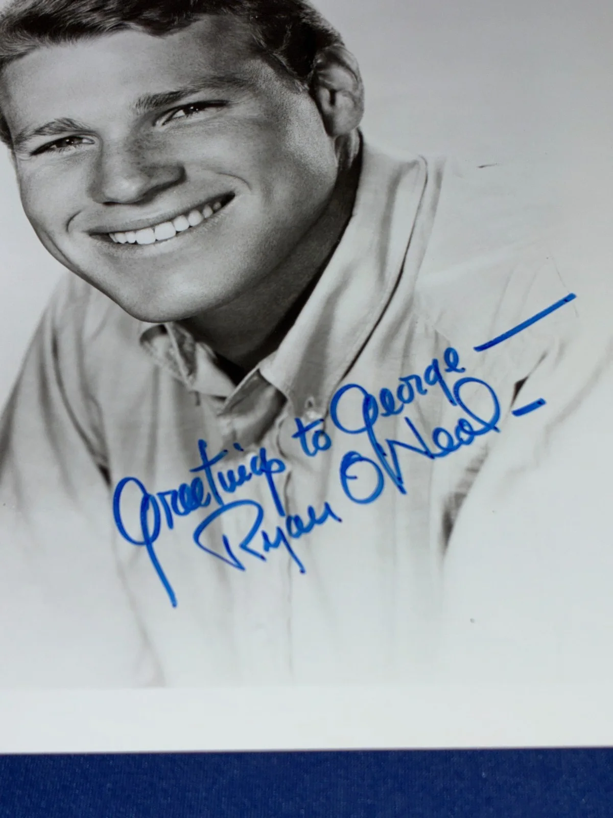 Ryan O’Neal Signed Photo Autograph Vintage Hollywood Actor Love Story Barry Lynd, изображение 2