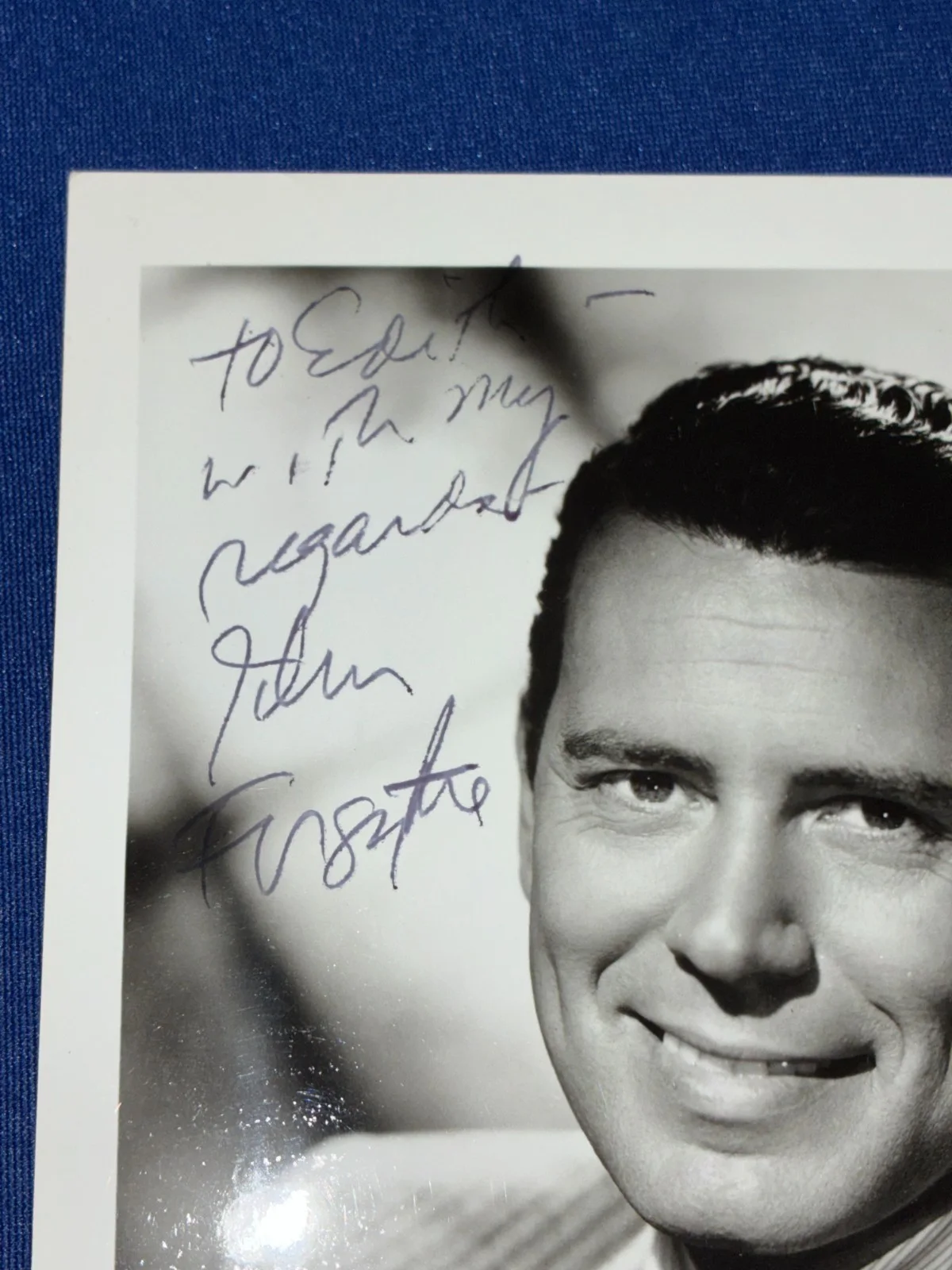 John Forsythe Signed Photo Autograph Vintage TV Actor Dynasty Charlie’s Angels, изображение 2
