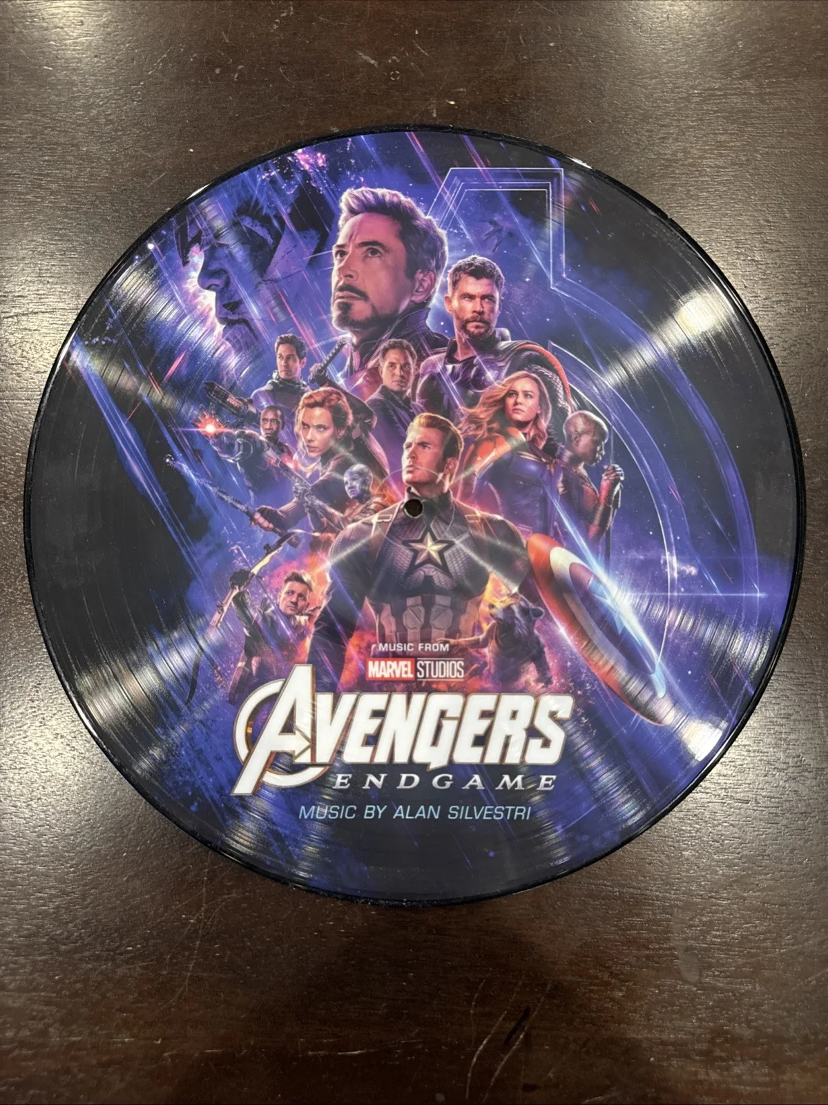 Signed Avengers Vinyl Record Marvel Robert Downey Jr Rare Superhero Inscribed, image 4