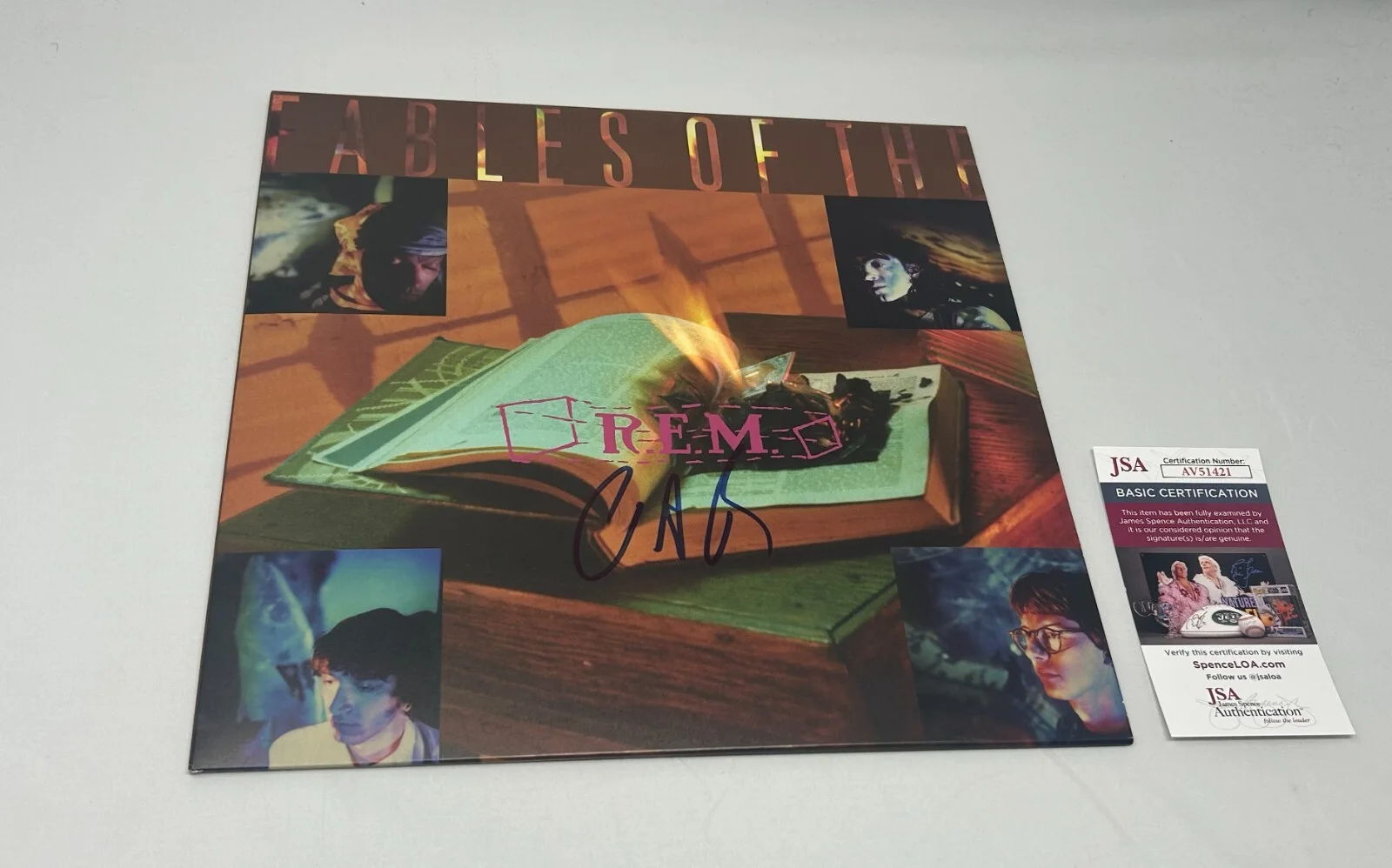 Peter Buck signed R.E.M REM Reconstruction Of The Album JSA COA, изображение 2