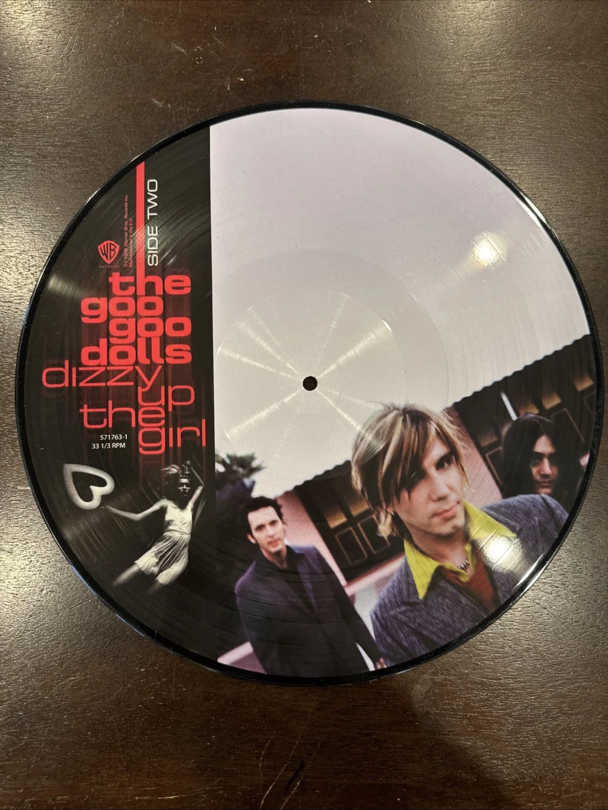 Signed Vinyl Picture Disc Autograph John Goo Goo Dolls Rare Music Pop Rock, изображение 3