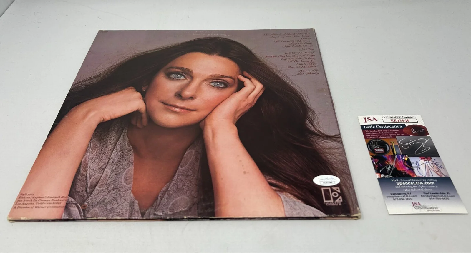 Judy Collins signed Judith Album JSA COA, image 2
