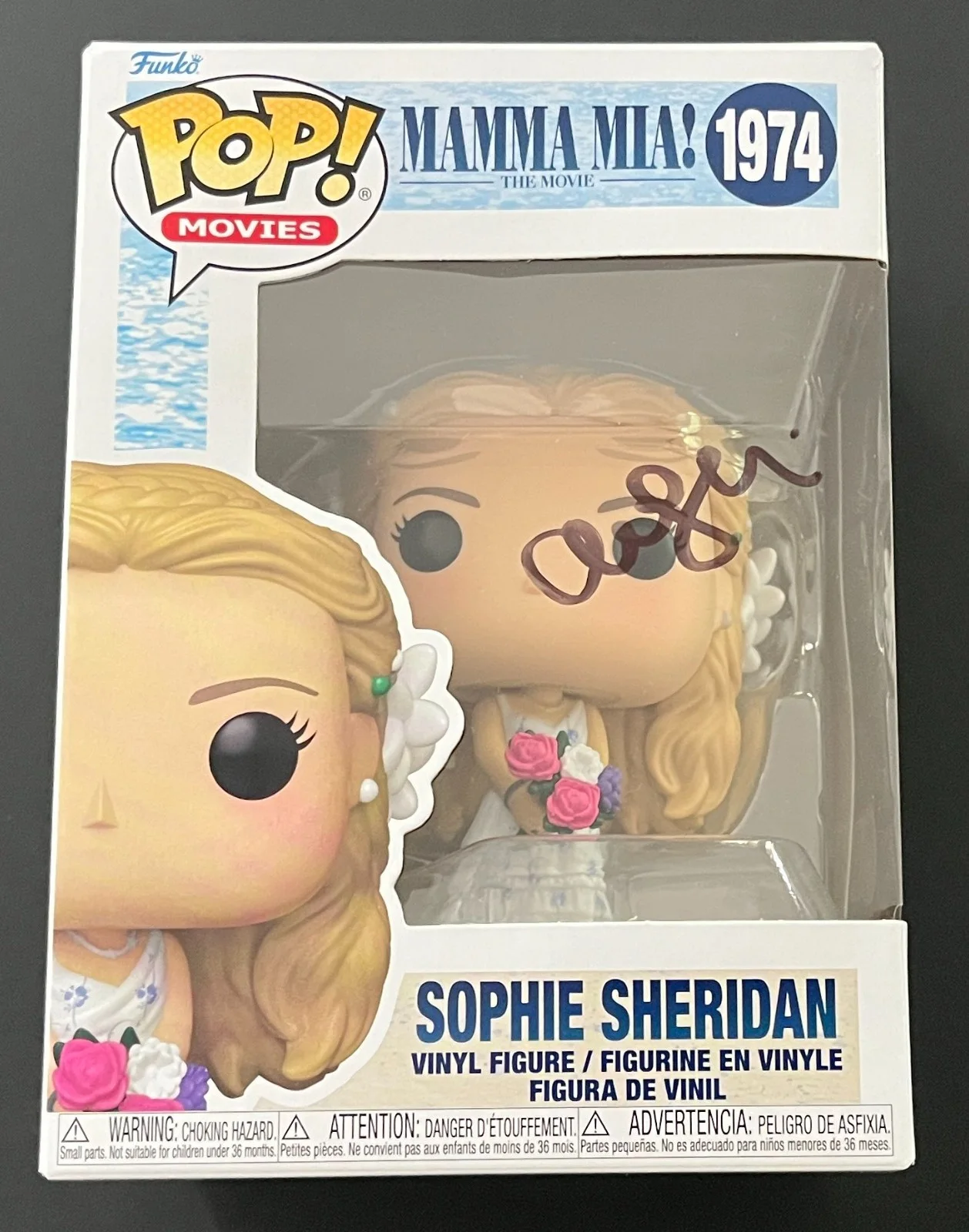 AMANDA SEYFRIED SIGNED MAMMA MIA SOPHIE FUNKO w/EXACT VIDEO PROOF & BECKETT COA, изображение 3