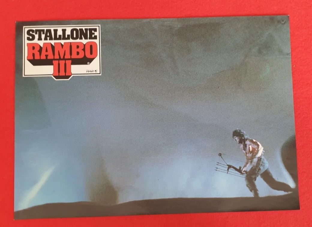 Rambo III (1988) Original German Lobby Cards Set of 16 30x21cm Glossy Stallone, изображение 4
